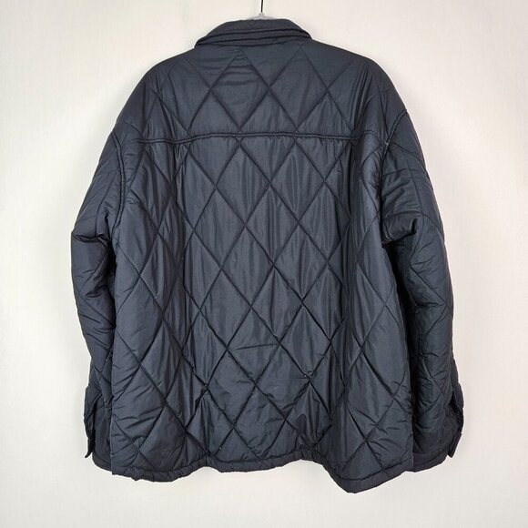 ZARA Man Black Quilted Chore Jacket L - Picture 4 of 4